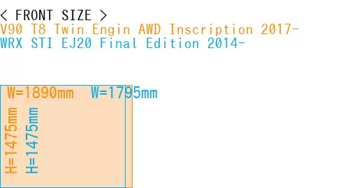 #V90 T8 Twin Engin AWD Inscription 2017- + WRX STI EJ20 Final Edition 2014-